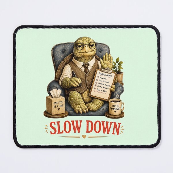Item preview, Funny Mental Health Gift Mindfulness Turtle Therapy Humor designed and sold by Gentlestate.