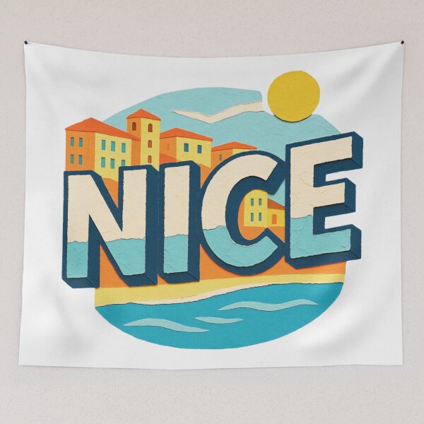 Item preview, Nice France Cote dazut Travel Poster  designed and sold by RDproject.