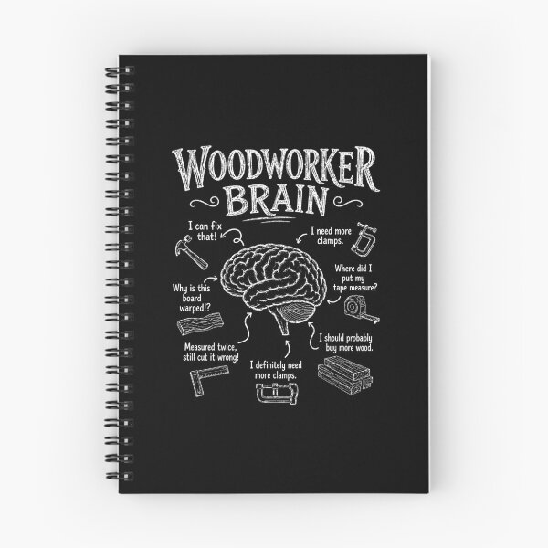 Item preview, Woodworker Brain Funny Woodworking Humor designed and sold by wansilastomi.