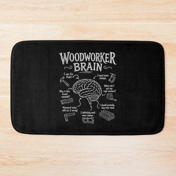 Item preview, Woodworker Brain Funny Woodworking Humor designed and sold by wansilastomi.