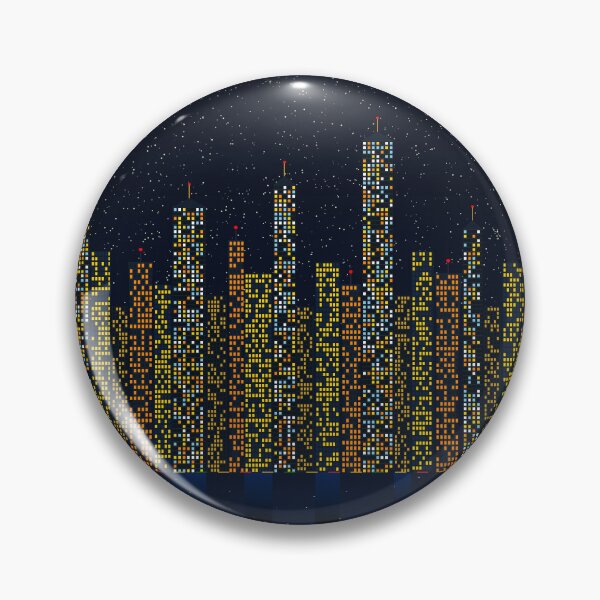 Item preview, African City Night Skyline Lagos Nairobi Modern Art designed and sold by AfricanArtHub.