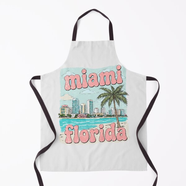 Item preview, Miami Florida Cute Beach Skyline Retro Cityscape designed and sold by HowToCanadian.