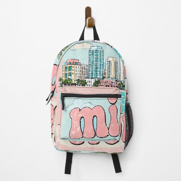 Item preview, Miami Florida Cute Beach Skyline Retro Cityscape designed and sold by HowToCanadian.