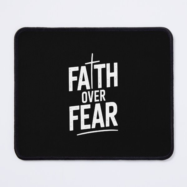 Item preview, Faith Over Fear Minimalist Cross Bold Christian Typography designed and sold by stickercuffs.