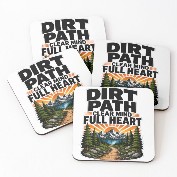 Item preview, Dirt Path Clear Mind Full Heart Hiking Design designed and sold by Trailora.