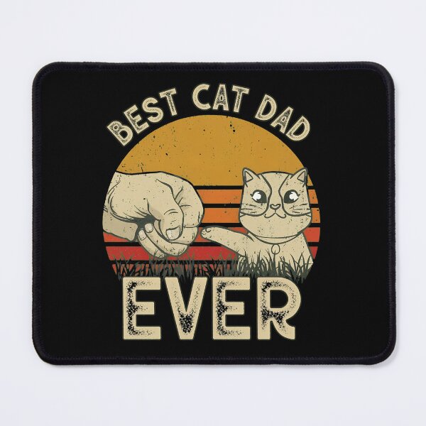 Item preview, Best Cat Dad Ever Fist Bump Retro Sunset designed and sold by GiaoCalonas.
