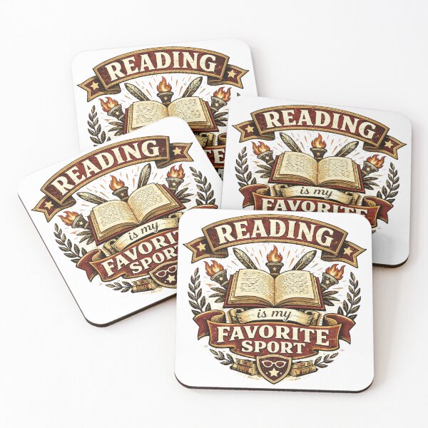 Item preview, Reading is my favorite sport Vintage crest designed and sold by Pineapple-Tree.