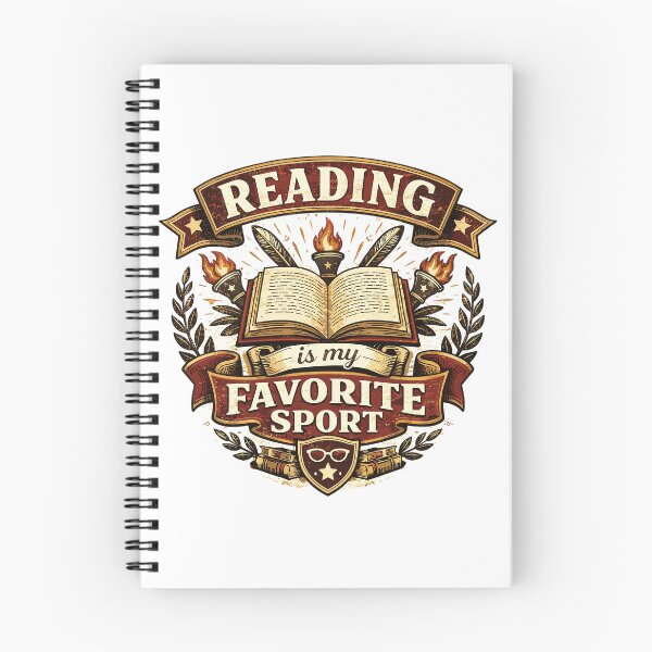 Item preview, Reading is my favorite sport Vintage crest designed and sold by Pineapple-Tree.
