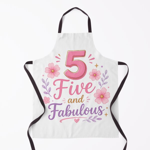 Item preview, Five and Fabulous 5th Birthday Girl Cute Floral designed and sold by Seculinator.