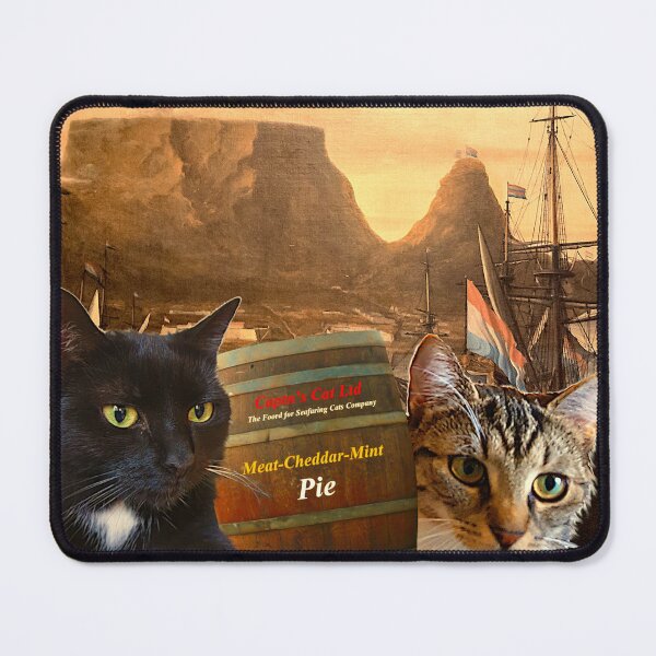 Item preview, Ship cats with pie designed and sold by wolfschwerdt.