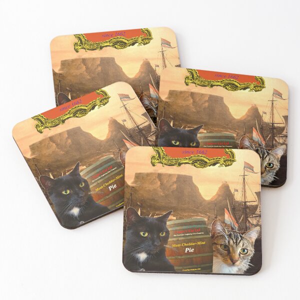 Item preview, Ship cats with pie designed and sold by wolfschwerdt.