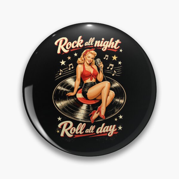 Item preview, Rockabilly Pin-Up: Rock all night vinyl record designed and sold by Pineapple-Tree.