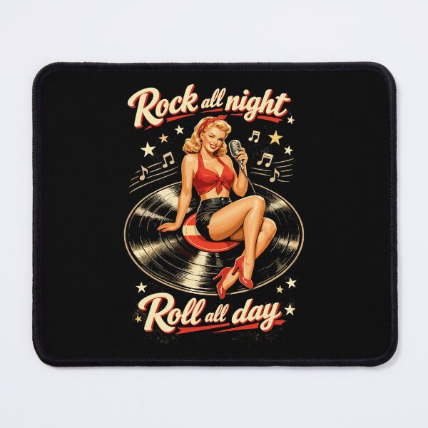 Item preview, Rockabilly Pin-Up: Rock all night vinyl record designed and sold by Pineapple-Tree.