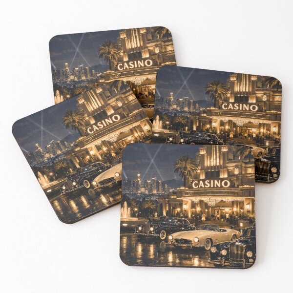 Item preview, Golden Hour Night Cityscape Casino designed and sold by Ve & Co.