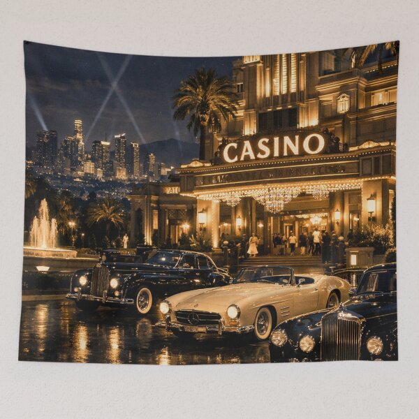 Item preview, Golden Hour Night Cityscape Casino designed and sold by Ve & Co.
