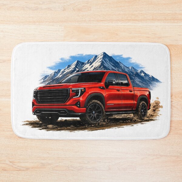 Item preview, Red Pickup Truck Mountain Adventure designed and sold by MCNovaStudio.