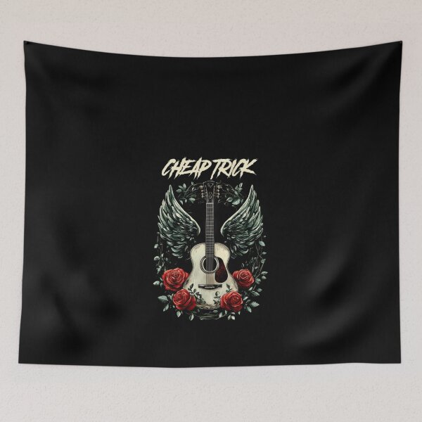 Item preview, Cheap Trick Guitar Wings and Roses #7613 designed and sold by trusty-ben-art.
