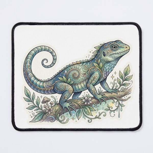 Item preview, Moonvine Lizard Fantasy Reptile Sticker designed and sold by HoneyBreezeCo.