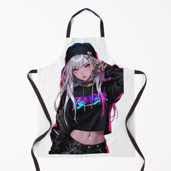 Artikelvorschau, Neon Waifu Cyberpunk Anime Girl Art entworfen und verkauft von AnimDream .