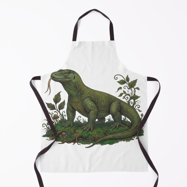 Item preview, Verdant Forest Monitor Lizard Fantasy Nature Sticker designed and sold by HoneyBreezeCo.