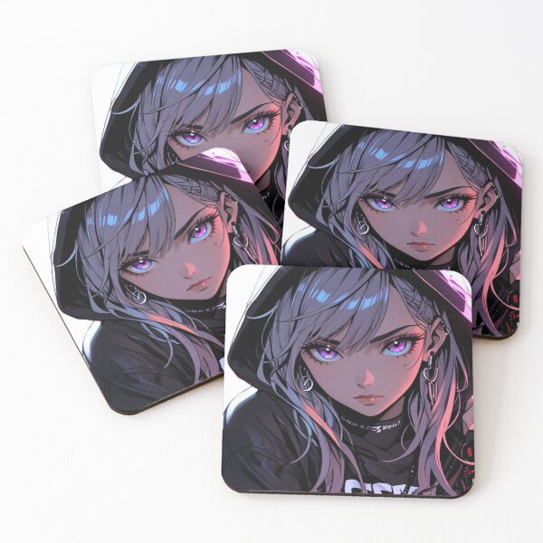 Item preview, Dark Cyber Anime Girl Vaporwave Style designed and sold by AnimDream .