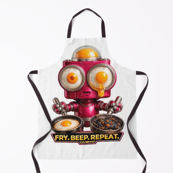 Item preview, Fried Egg Robot: Fry, Beep, Repeat - I can only make fried eggs designed and sold by Surreal Characters & Cute Pups.