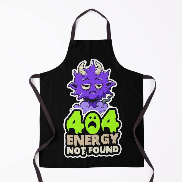 Item preview, 404 Energy Not Found Funny Monster designed and sold by Marvin4321.