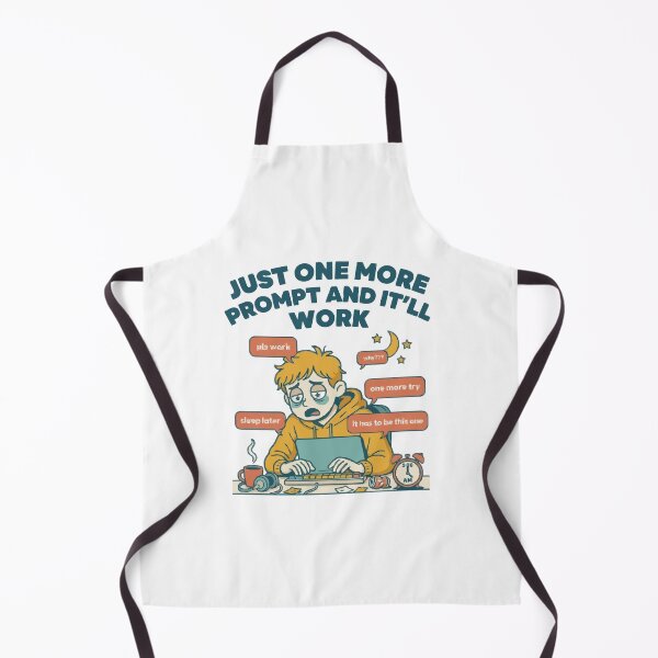 Item preview, Just One More Prompt And It'll Work AI Meme designed and sold by Bianca Oltean.