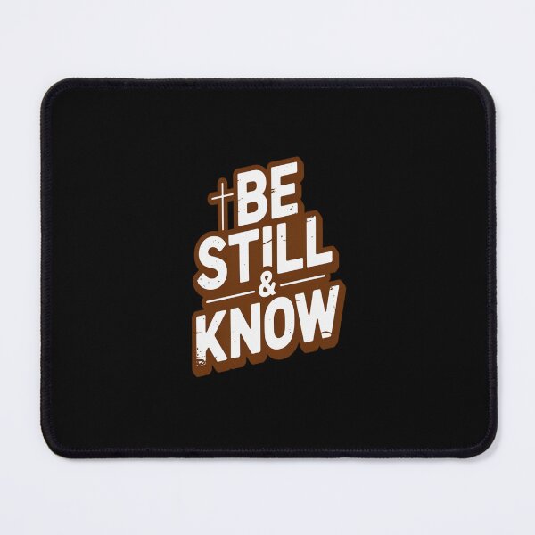 Item preview, Be Still Know Retro Cross Christian Faith Typography designed and sold by stickercuffs.