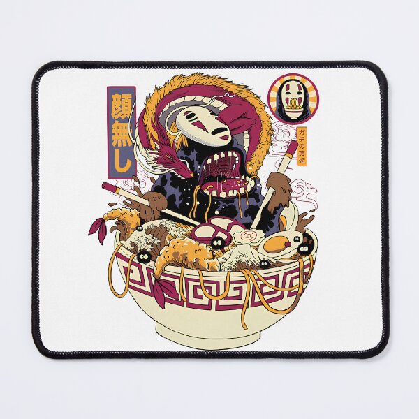 Item preview, Cute kawaii art monsters [[faces]] eat -%[ghiblis]%- ramen aways  designed and sold by mc-montgomery.