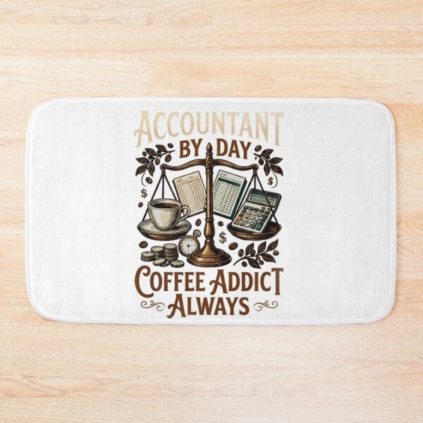 Item preview, Accountant By Day Coffee Addict Always with Vintage Data & Coffee designed and sold by spreadsheetcafe.