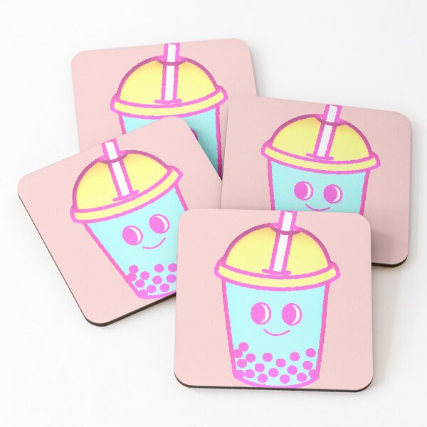 Item preview, Boba Tea Kawaii Happy Face Cake designed and sold by AstronautMerch.