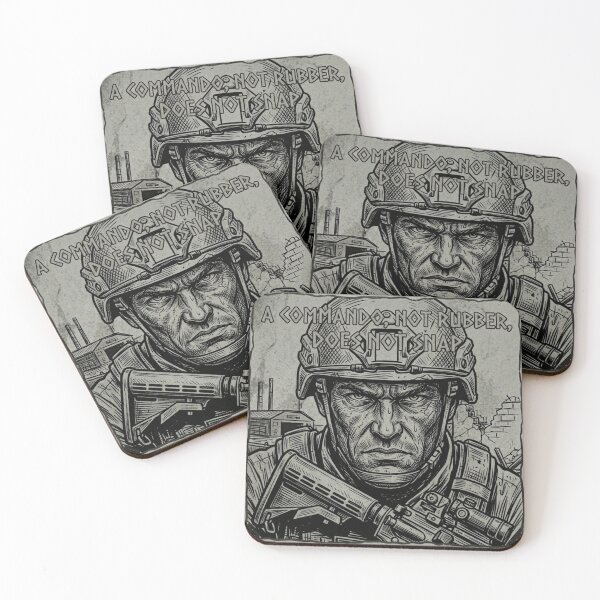 Item preview, A Commando, Not Rubber: The Unbroken Will designed and sold by BoldConcept43.