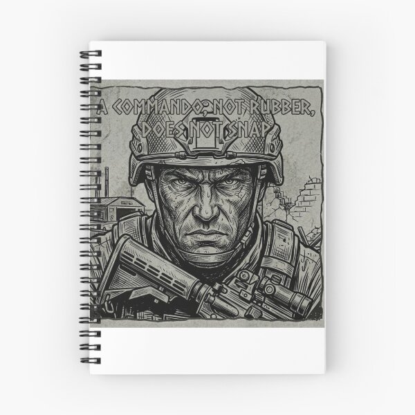 Item preview, A Commando, Not Rubber: The Unbroken Will designed and sold by BoldConcept43.