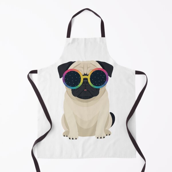 Item preview, Pug with Rainbow Glasses designed and sold by OlhaDreamArt.