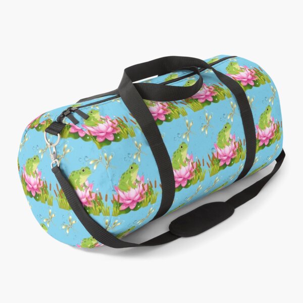 Item preview, Whimsical Frog and Lotus Illustration designed and sold by DidiDesignShop.