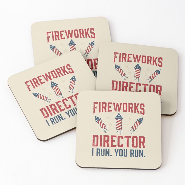 Item preview, Fireworks Director I Run You Run Funny 4th of July designed and sold by dudelinart.