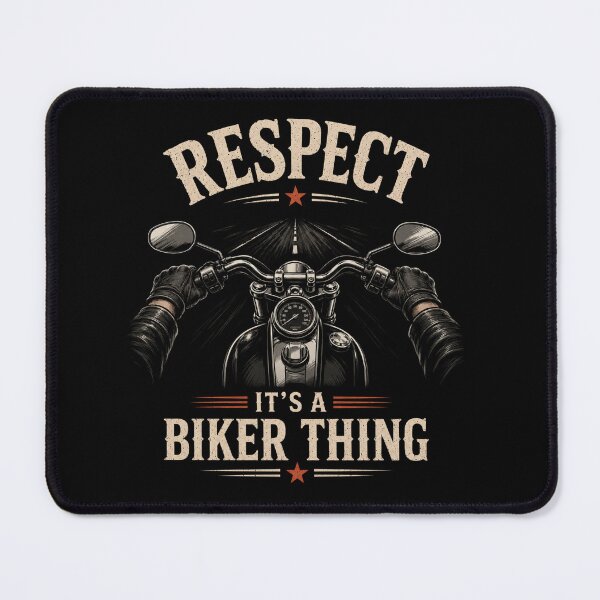 Item preview, Respect It's A Biker Thing – First Person Motorcycle Rider Vintage Design designed and sold by MargaretaArt.