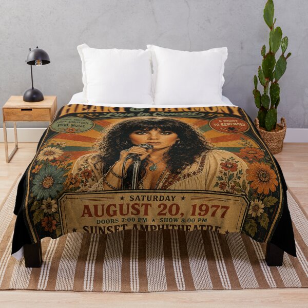 Item preview, Linda Ronstadt 1977 Retro Concert Heart & Harmony designed and sold by stickler85.
