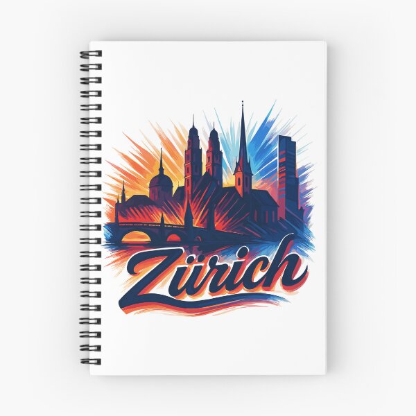 Item preview, Zurich Skyline – Modern Epic Silhouette designed and sold by Pineapple-Tree.