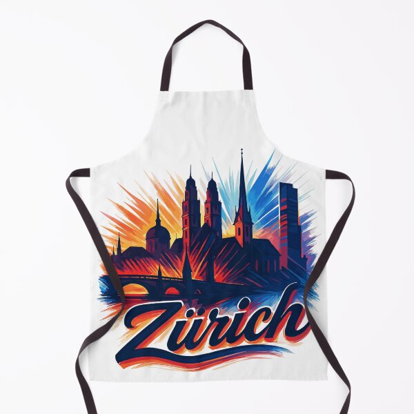 Item preview, Zurich Skyline – Modern Epic Silhouette designed and sold by Pineapple-Tree.