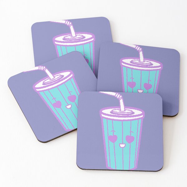 Item preview, Kawaii Cup Turquoise Hearts Pastel designed and sold by AstronautMerch.
