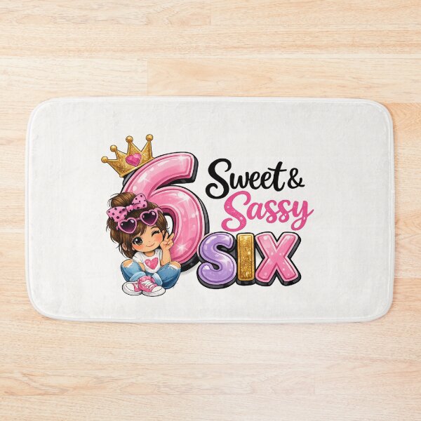 Item preview, Sweet and Sassy Six 6th Birthday Girl Princess designed and sold by Seculinator.