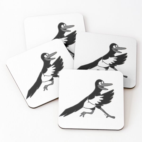 Item preview, Funny Magpie Meme – Sarcastic Shiny Object Obsession Bird Sticker designed and sold by MyxaART.