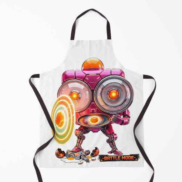Item preview, Fried Egg Robot: Battle Mode - I'll turn you into a fried egg! designed and sold by Surreal Characters & Cute Pups.