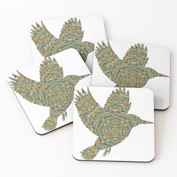 Item preview, Kingfisher Mandala Silhouette designed and sold by Always Wanted.