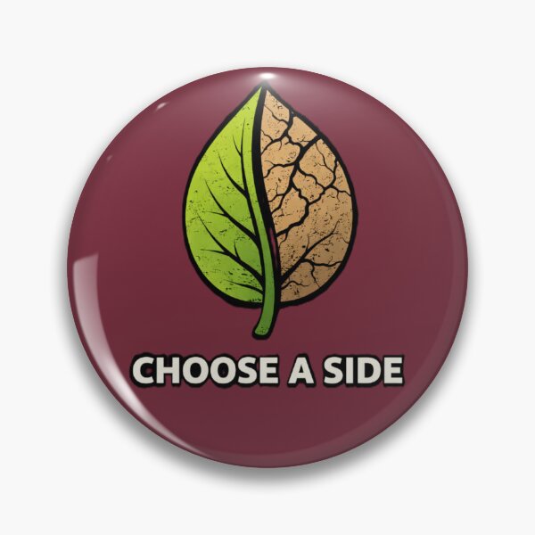 Item preview, Choose a Side – Nature vs Climate Change Leaf Environmental Awareness Design designed and sold by OrbitOfMind.