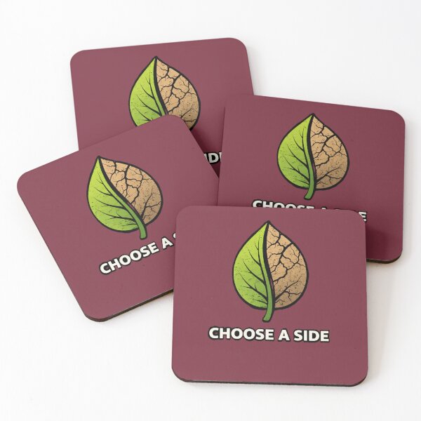 Item preview, Choose a Side – Nature vs Climate Change Leaf Environmental Awareness Design designed and sold by OrbitOfMind.
