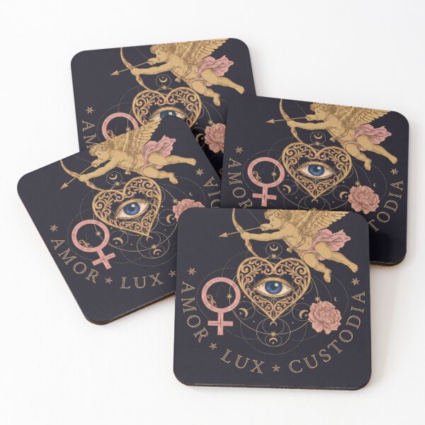 Item preview, Evil Eye Love Magic Art - Witchy Protection Sigil with Venus & Cupid designed and sold by AetherNest by Alicia Jia Dong.