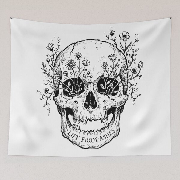 Item preview, Botanical Skull Sprout - Whimsigoth Aesthetic designed and sold by bapupa.